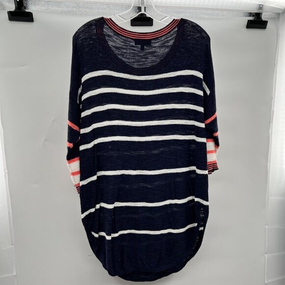 Express Women's Scoop Neck 3/4 Sleeve Sweater Multicolor Size XS Round Hem - Picture 5 of 9